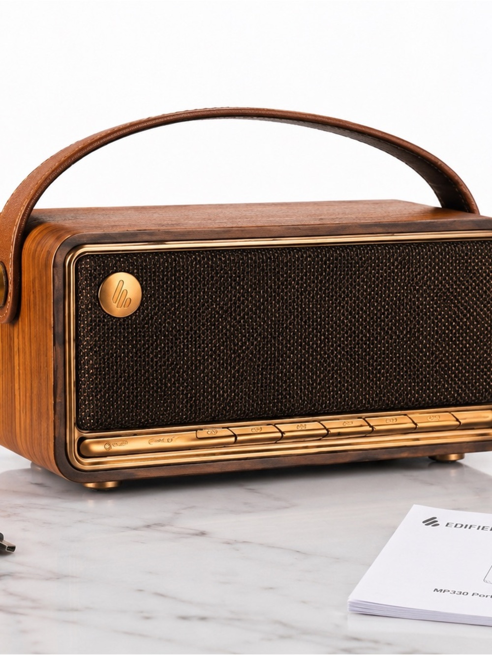 Edifier MP330 Retro Bluetooth Speaker Wood Grain Portable Speaker